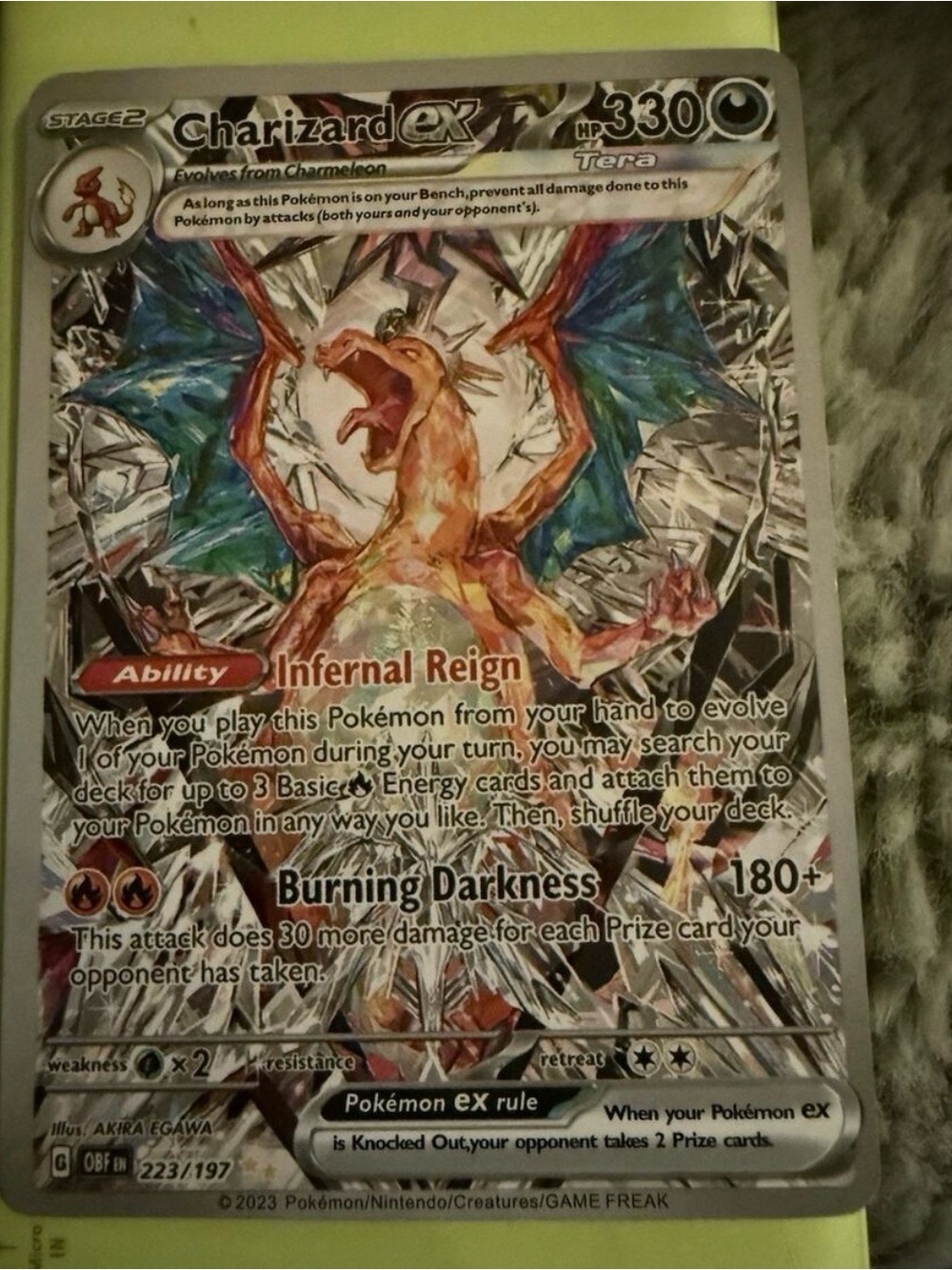 Charizard ex Special Illustration Rare card (#223/197)